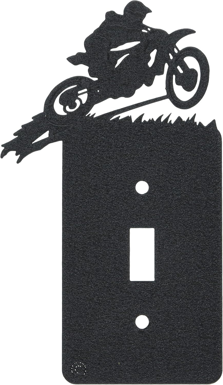 Motocross Off-Road Dirt Bike Toggle Light Switch Wall Plate (Single Toggle, Black)