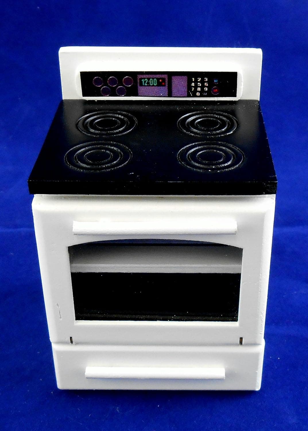 Dollhouse Miniature Free Standing Modern White Range