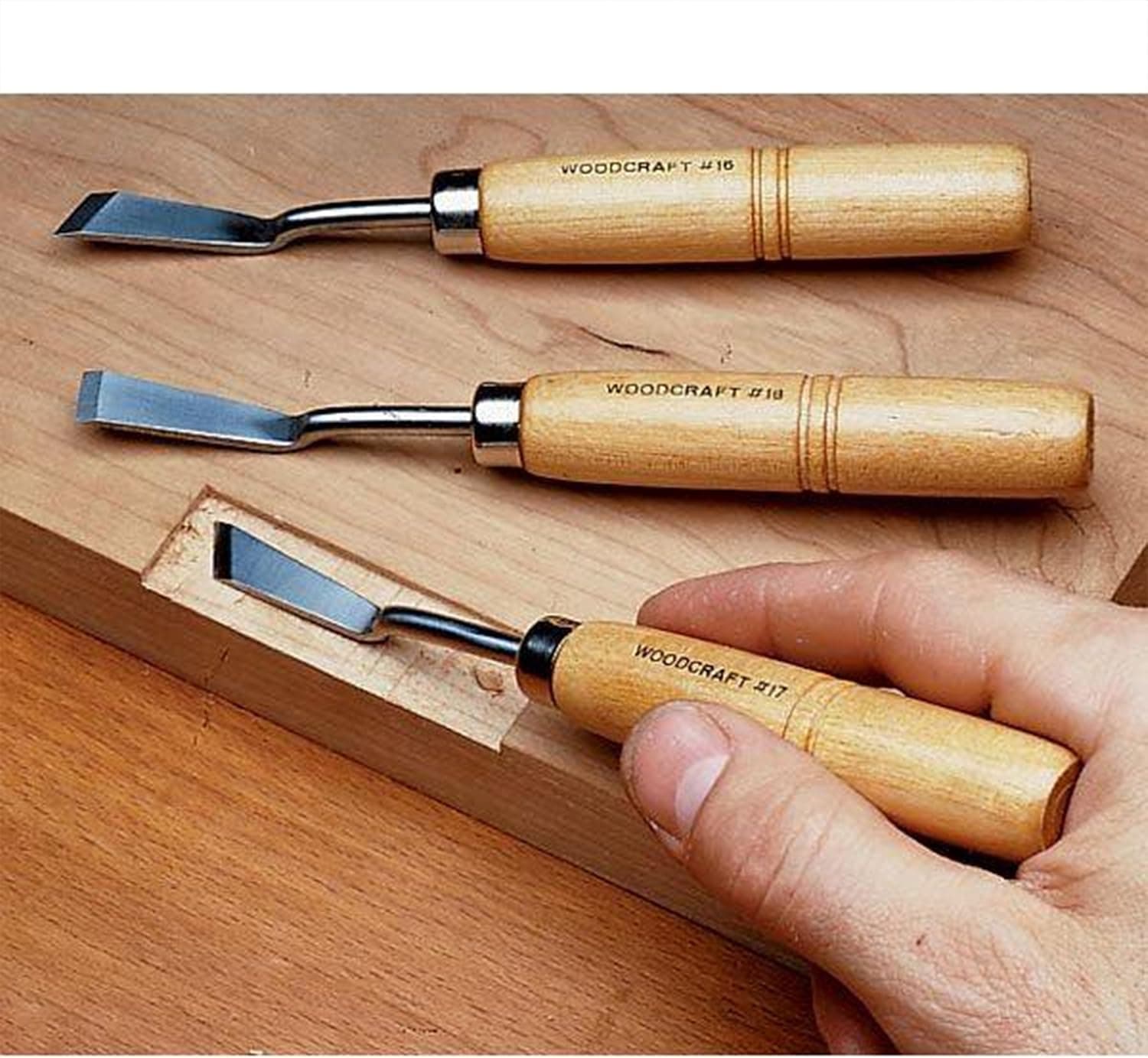 Dog Leg Chisels, Set of 3