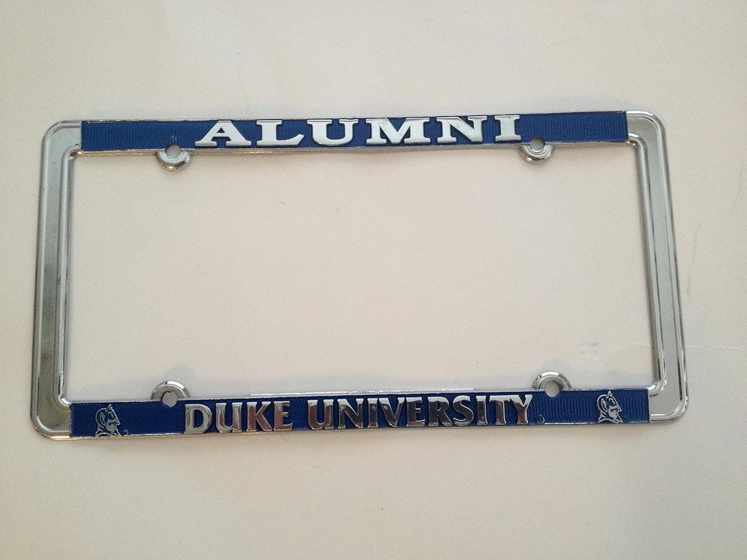 NCAA Duke Blue Devils Laser Engraved Alumni License Plate Frame