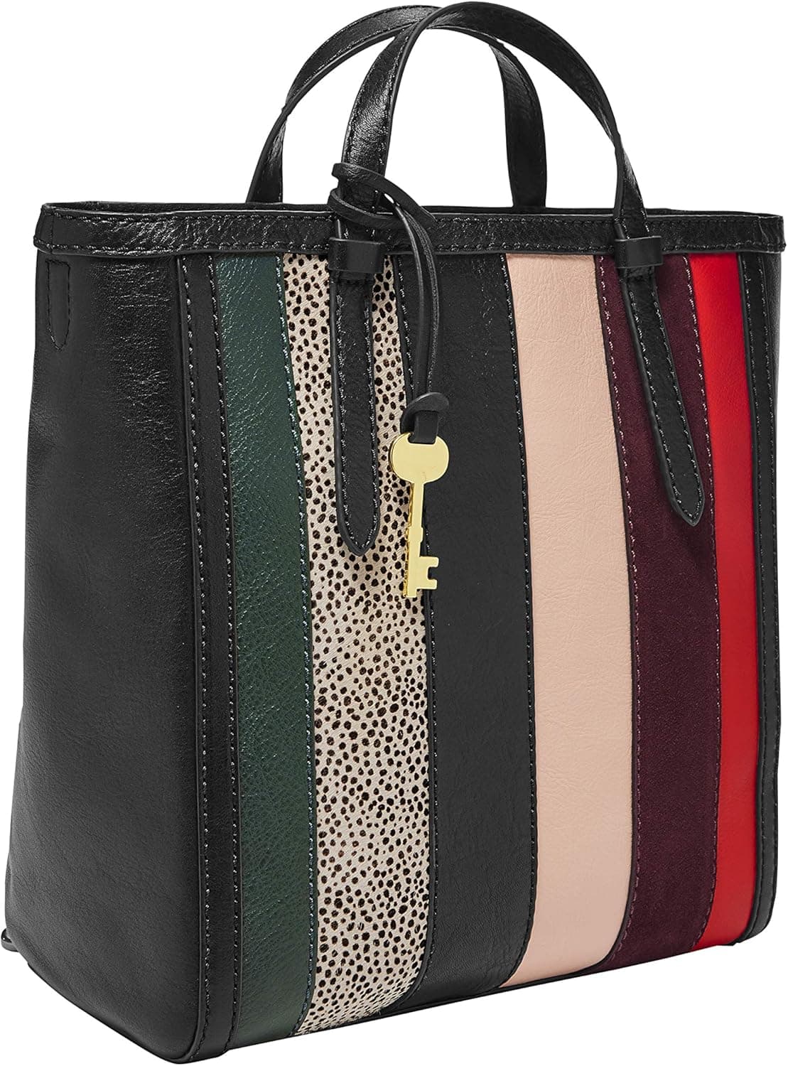 Fossil Women's Camilla Leather Convertible Small Backpack Purse Handbag