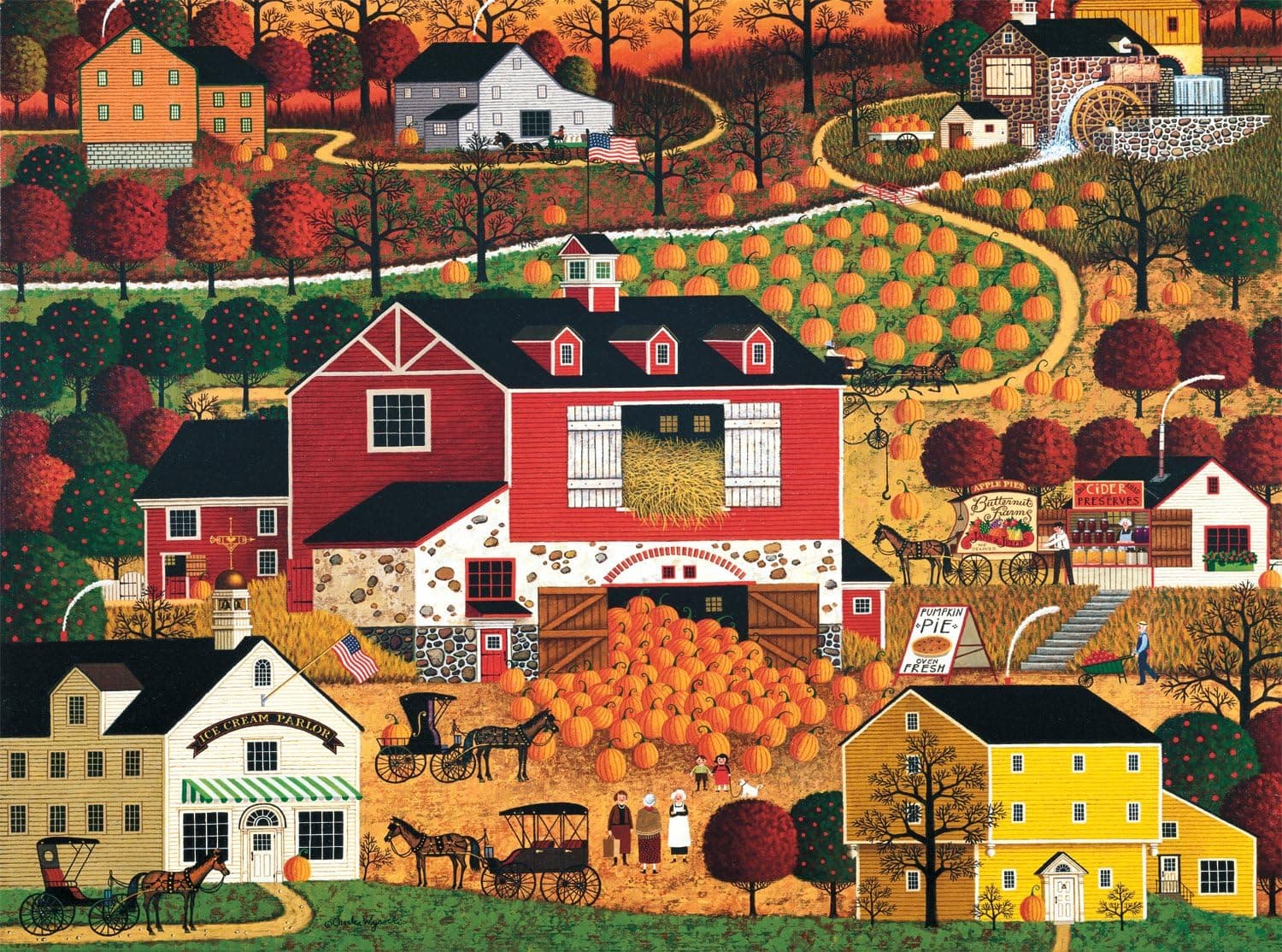 Charles Wysocki Butternut Farms Jigsaw Puzzle, 1000-Piece