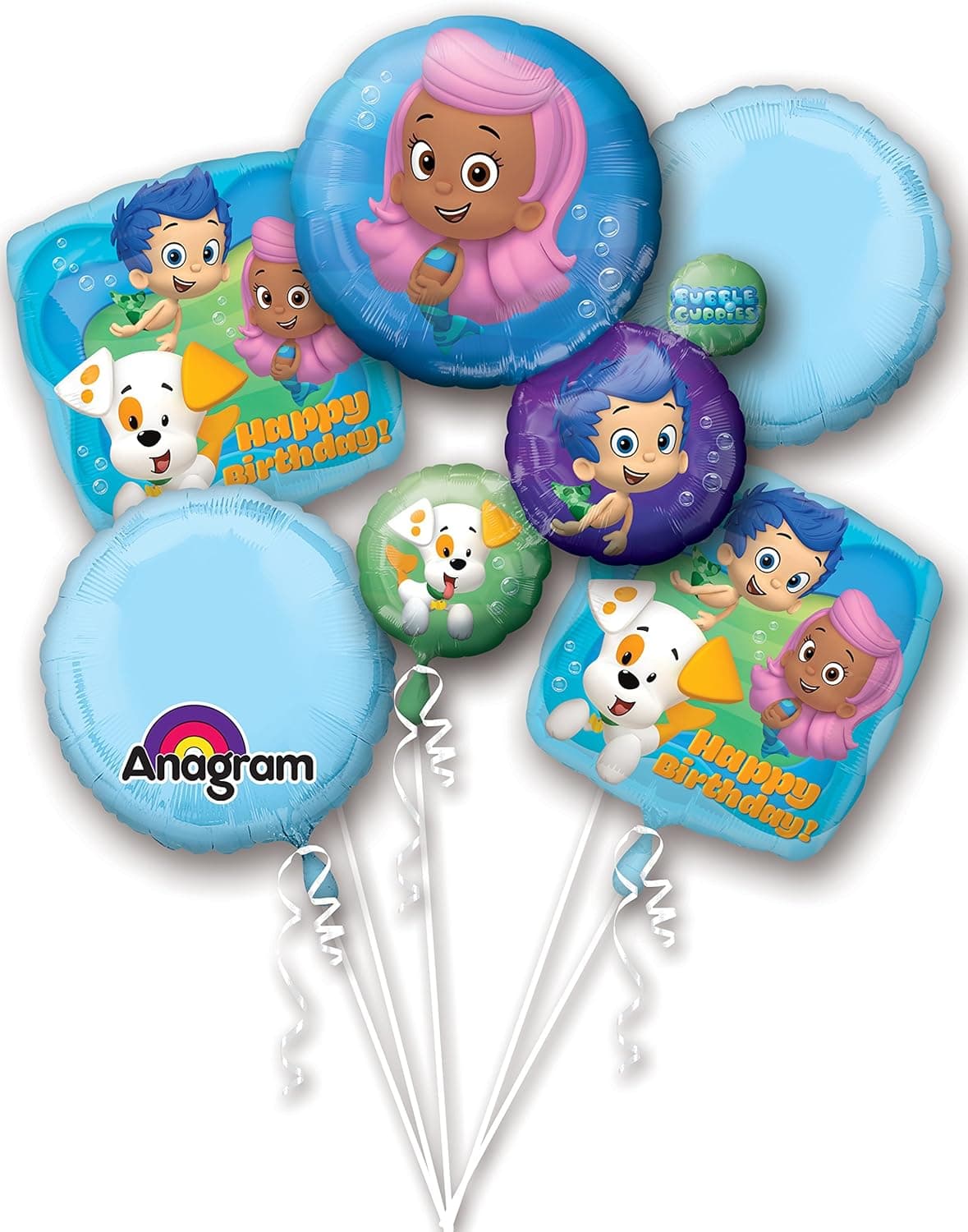 Anagram International Bubble Guppies Happy Birthday Package Bouquet, Multicolor
