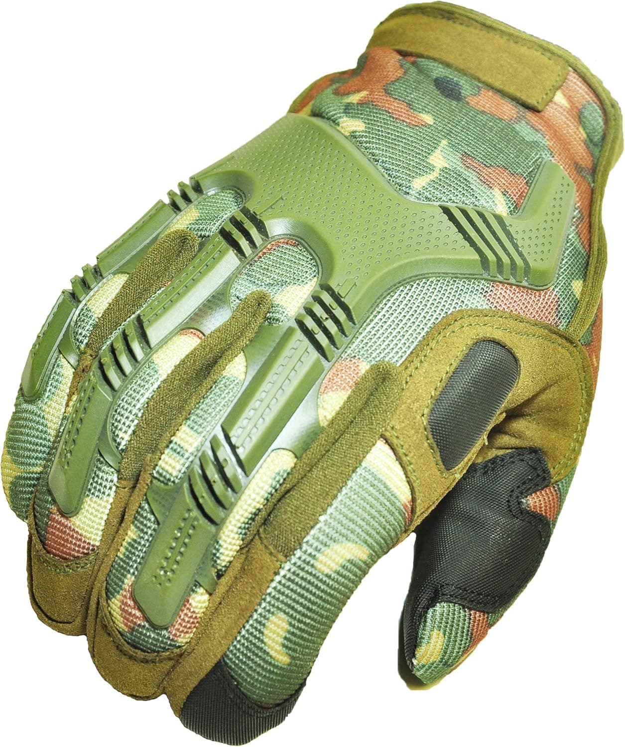 Zulal Impex CMGI-L Tyrex Military Special Force Tactical Gloves For Shooting, Hunting, Riding, Camoflash, Large