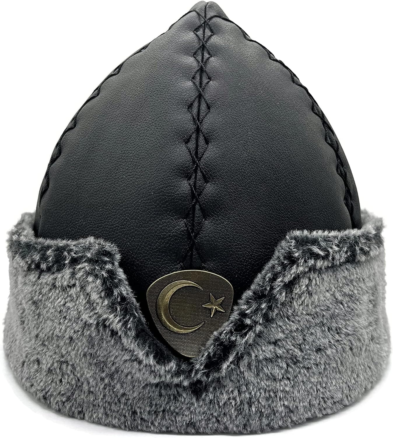 Turkish Dirilis Ertugrul Ottoman Kayi Bork Hat Dirilis Fur Leather Winter Cap Cosplay