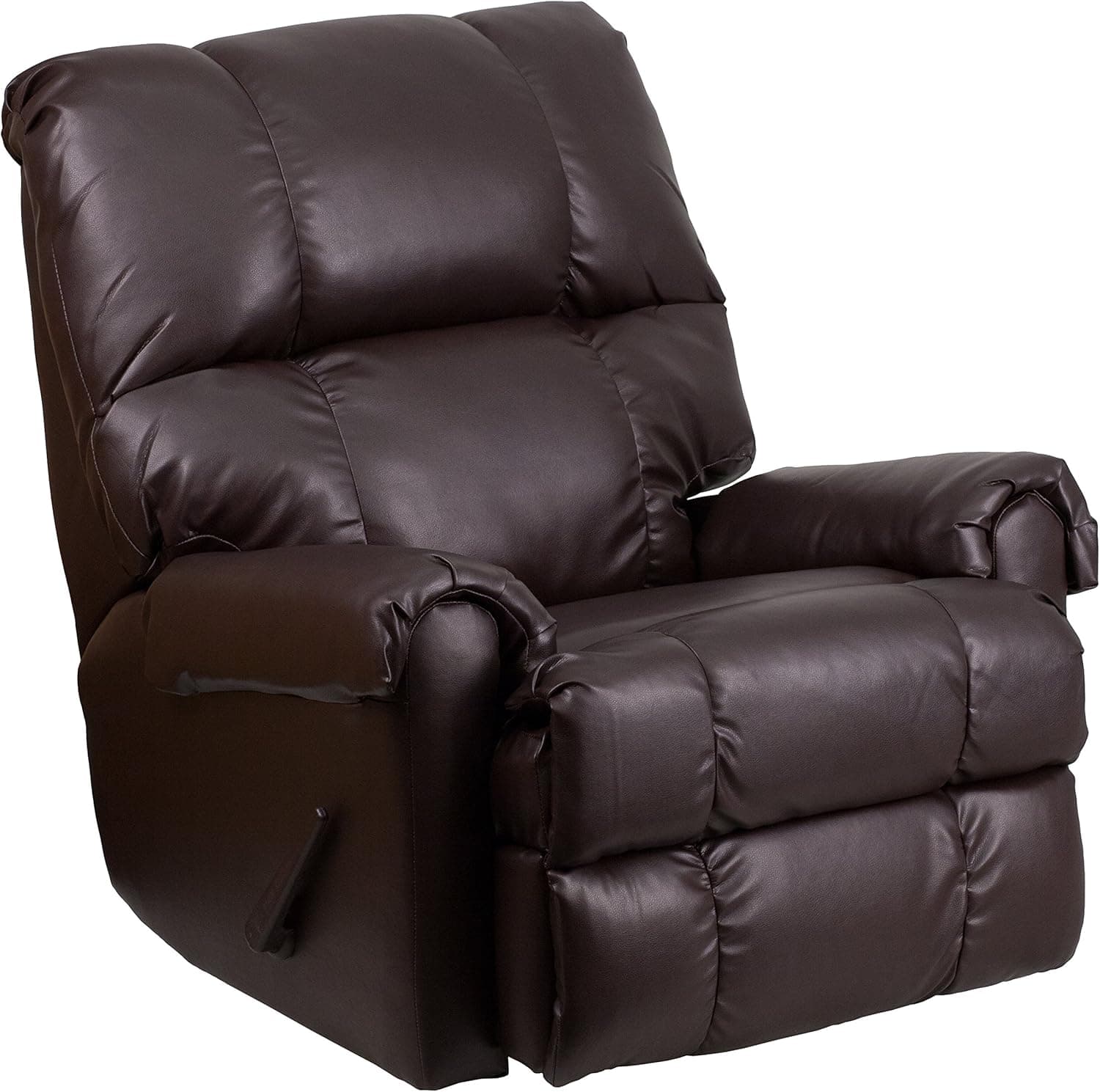 Flash Furniture Contemporary Ty Chocolate Leather Rocker Recliner