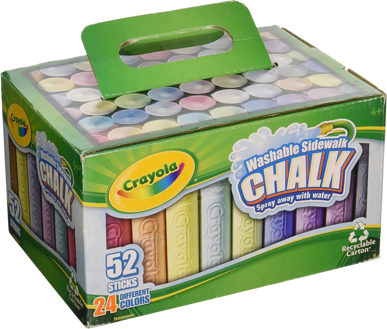 Crayola Big Bucket of Sidewalk Chalk bucket of 52