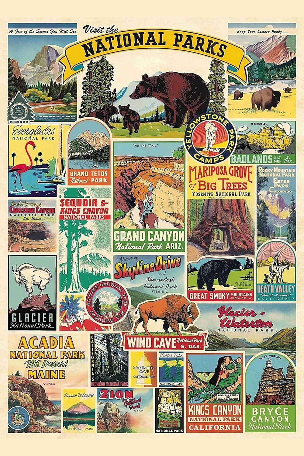 ANZOME National Park Puzzle -1000 Piece Jigsaw Puzzle for Kids Adults, Puzzle Game Artwork for Adults…
