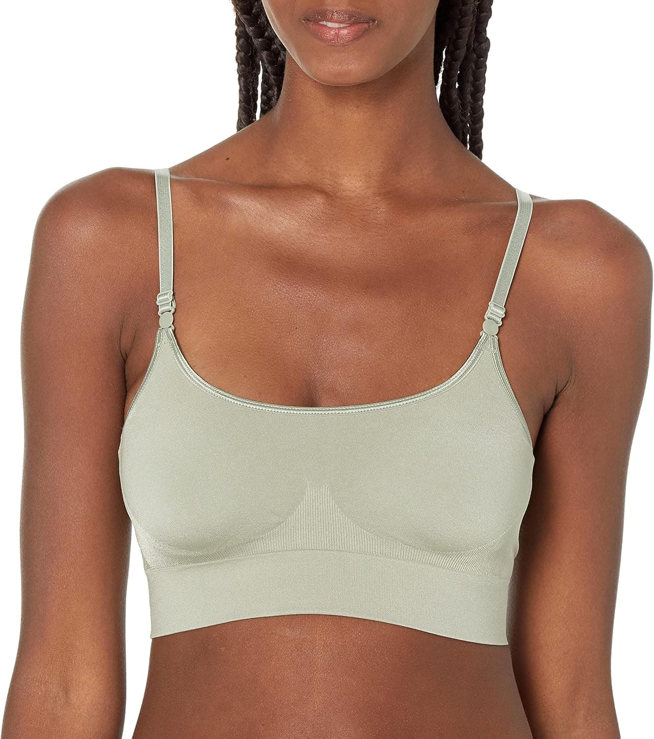 Warner's Women's Easy Does It Dig-Free Band with Seamless Stretch Wireless Lightly Lined Convertible Comfort Bra Rm0911a