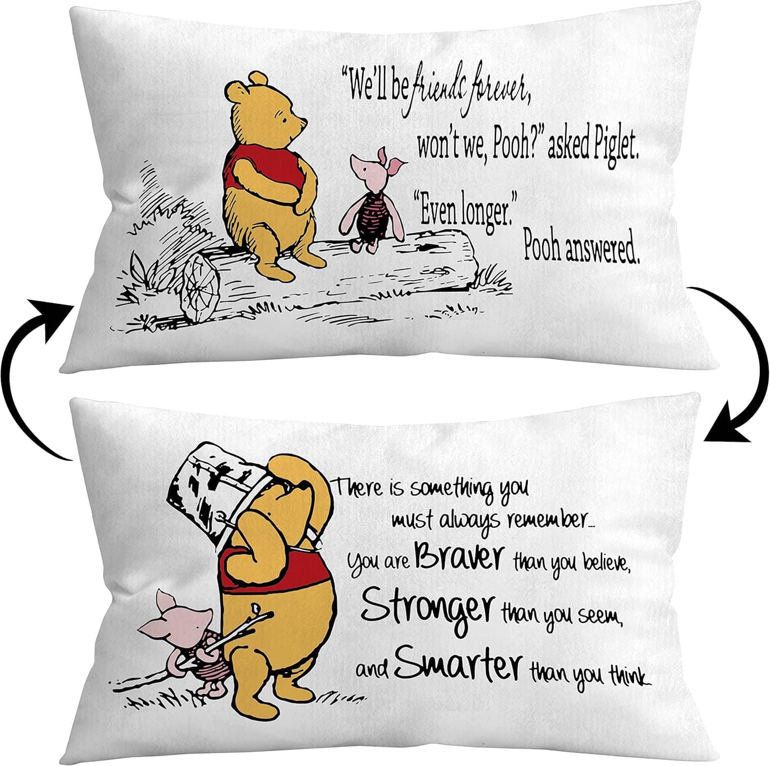 12x20 in Reversible Pillowcase in Funny Children Room Decorative Throw Pillow Cover Birthday Gifts for Children Room Couch Sofa Decor, Gifts for Children Daughter Son