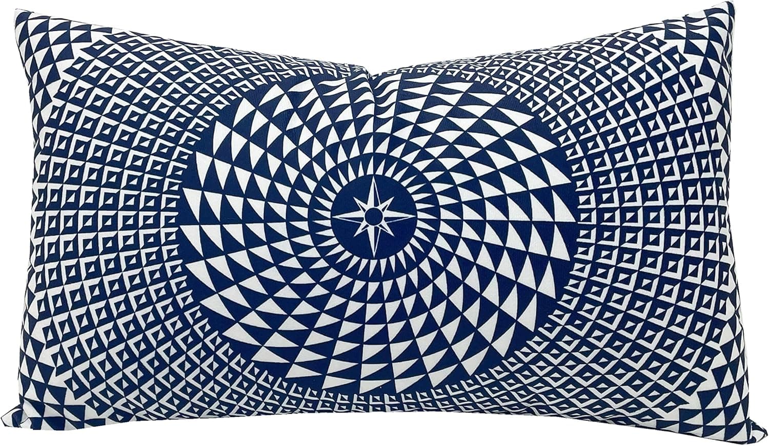 Slow Cow Velvet Print Decorative Lumbar Throw Pillow Cover Rectangle Cushion Cover Pillow Case 12 x 20 Inches Navy Blue