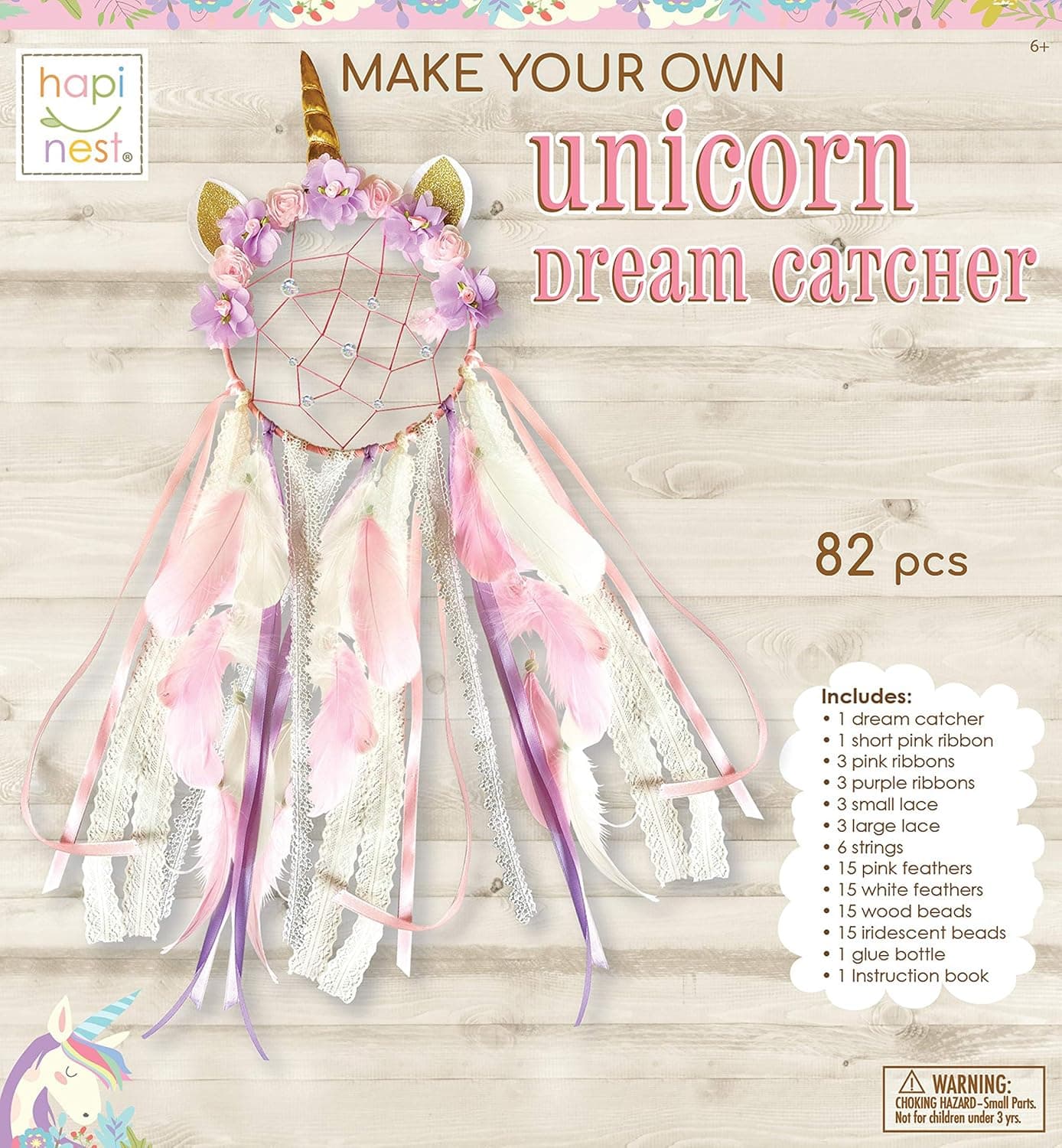 Hapinest Make Your Own Unicorn Dream Catcher Craft Kit for Girls Gifts Ages 6 Years and Up