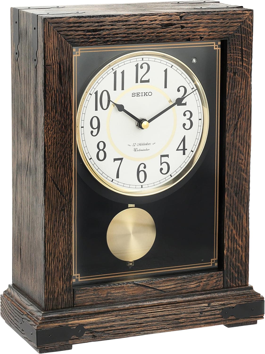 Seiko QXW233BLH Mantel Japanese Quartz Shelf Clock