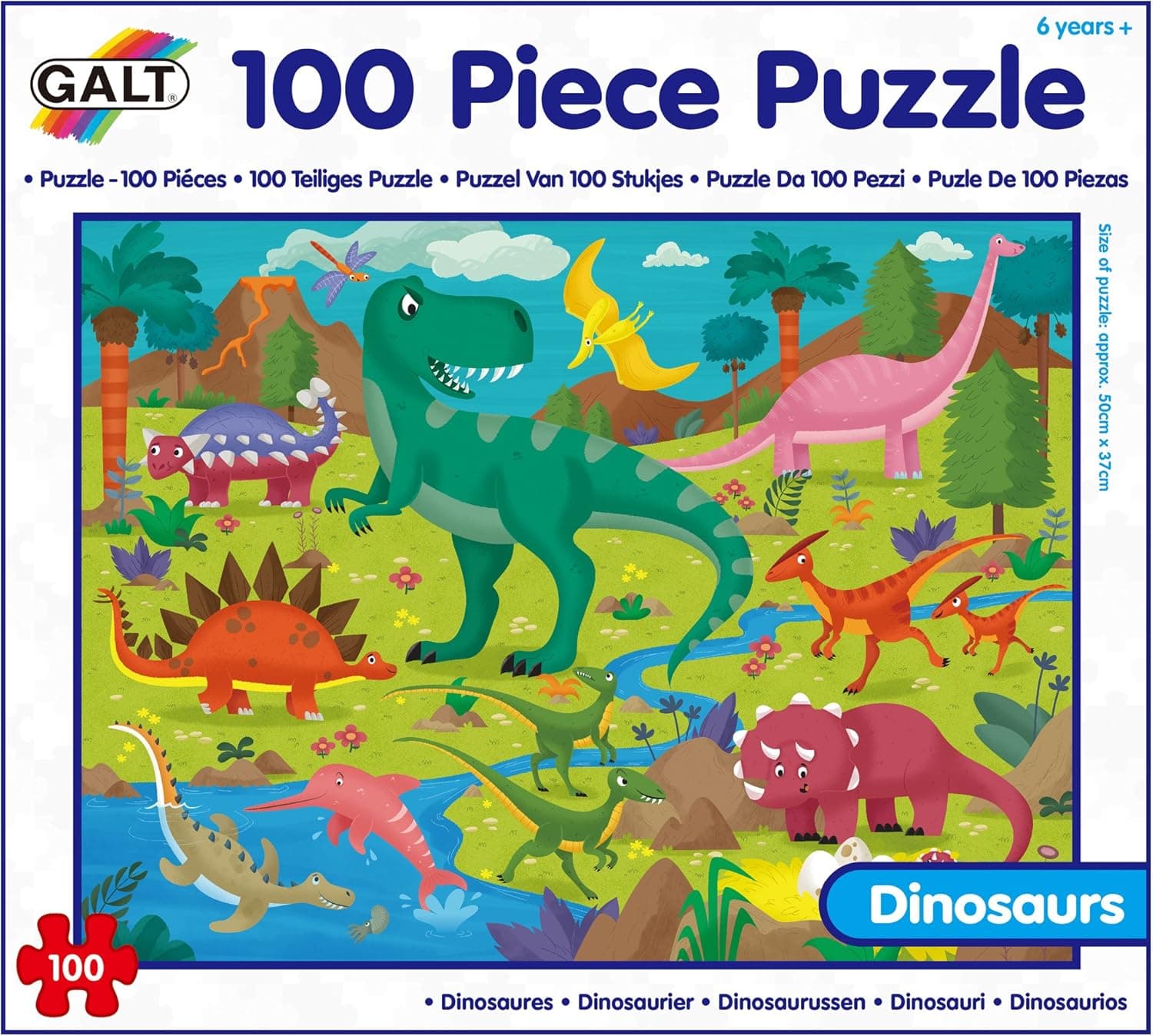 Galt Toys, Dinosaurs Puzzle (100 Piece)