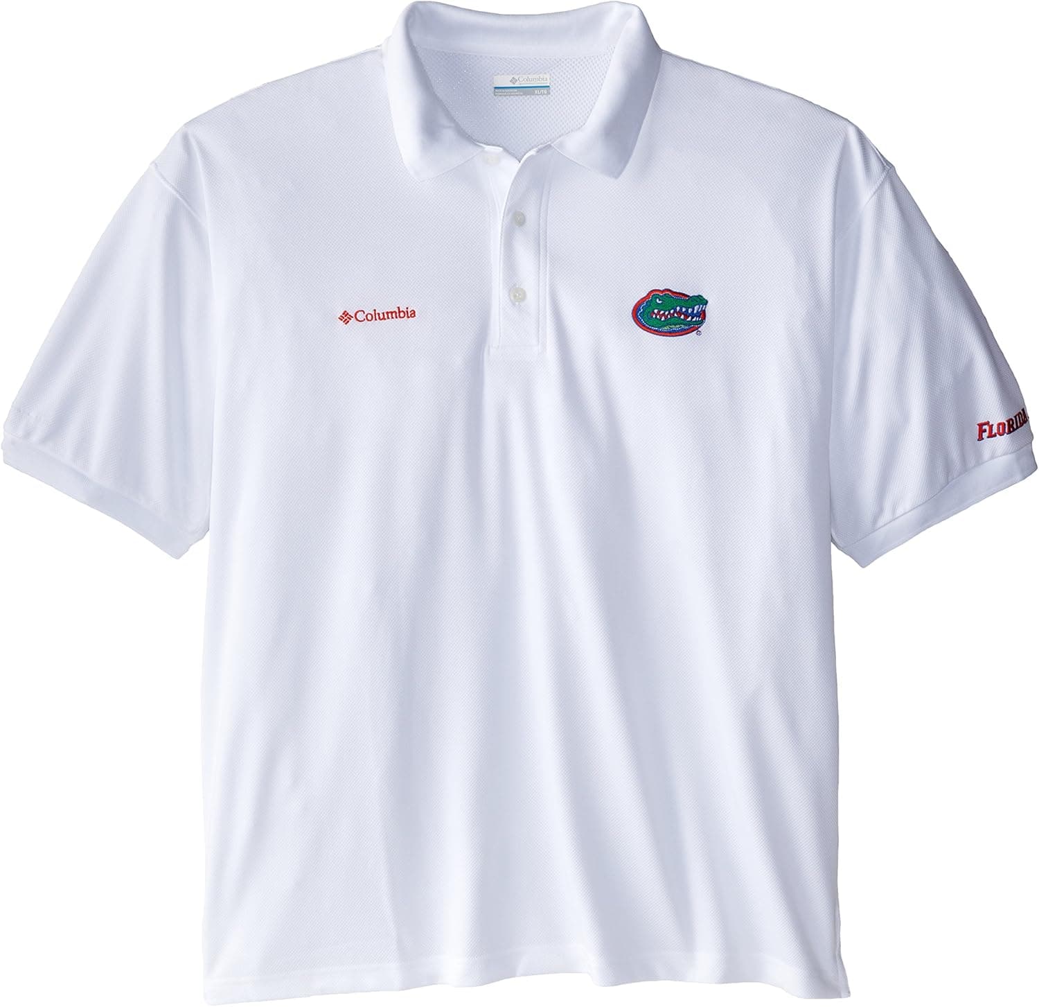 NCAA Florida Gators Collegiate Perfect Cast Polo Shirt, White, X-Large