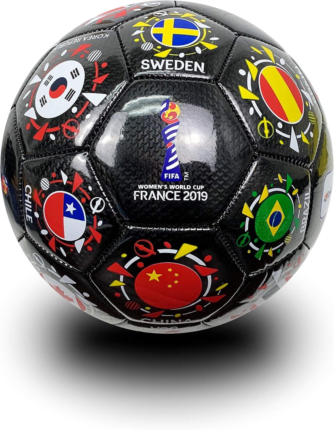 FIFA Women's World Cup France 2019 (Size 4) Soccer Ball, Official Licensed Soccer Ball with Flags