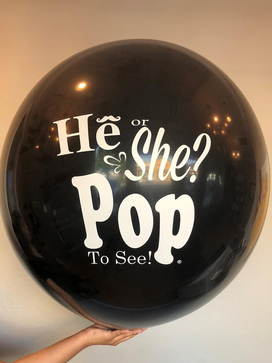 He or She? Pop to See! Gender Reveal Balloon, Gender Reveal,, Baby Reveal