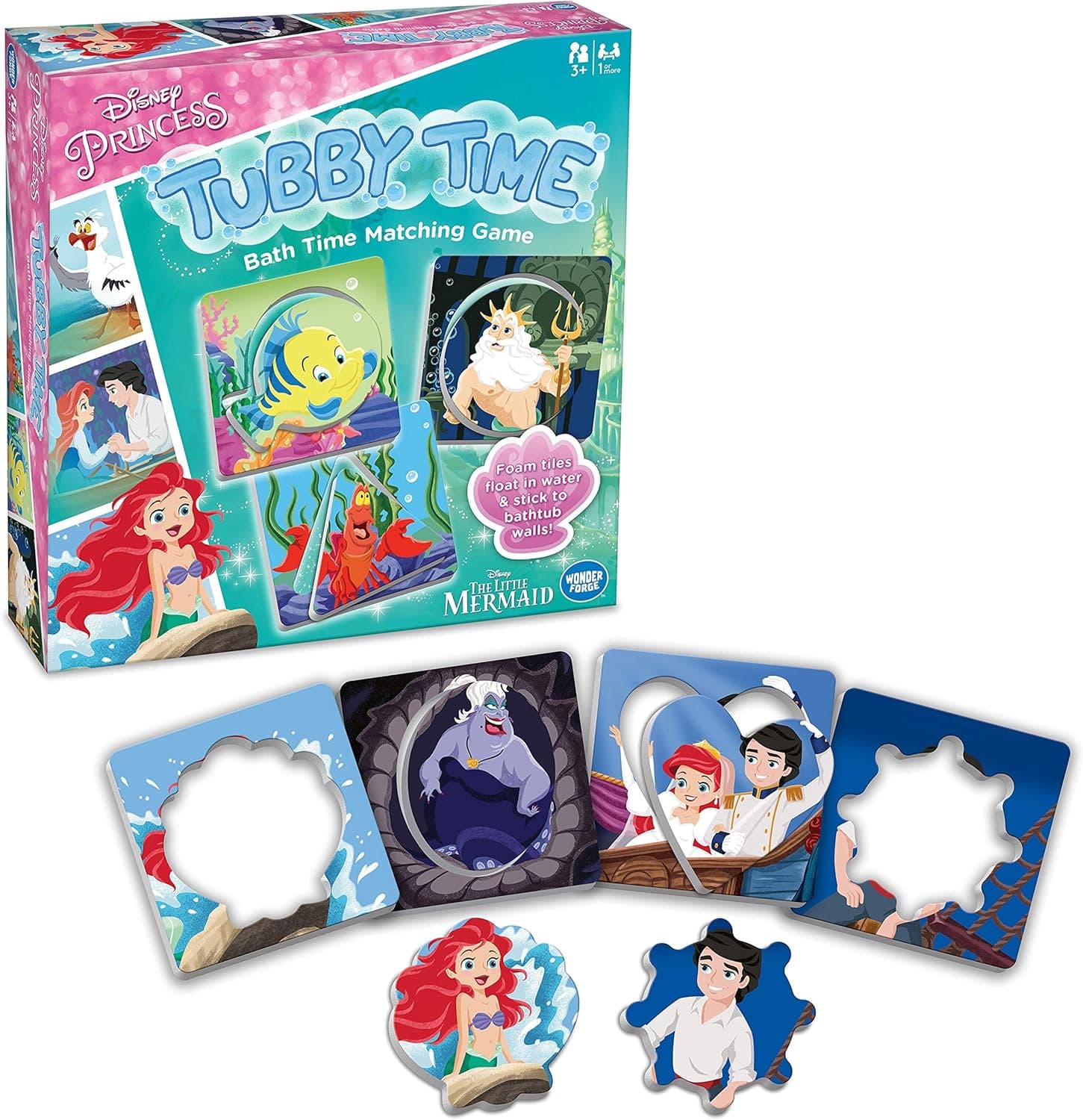 Disney Princess Tubby Time: Bath Time Matching Game - for Girls & Boys Age 3 to 5-2020 National Parenting Product Award and PAL Award Winner