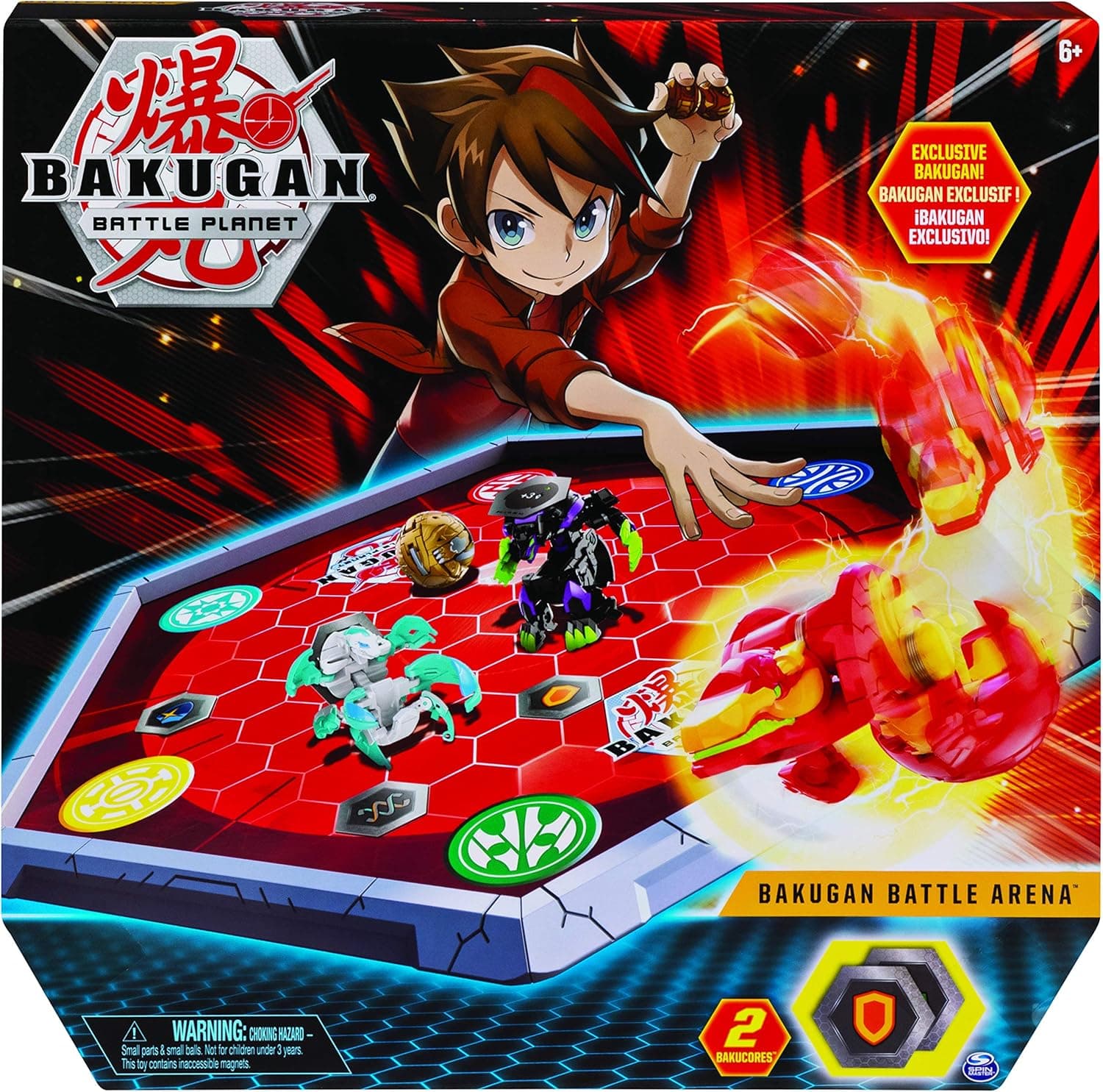 Bakugan 6045142 Battle Arena, Game Board Collectibles, for Ages 6 and Up, Multicolour