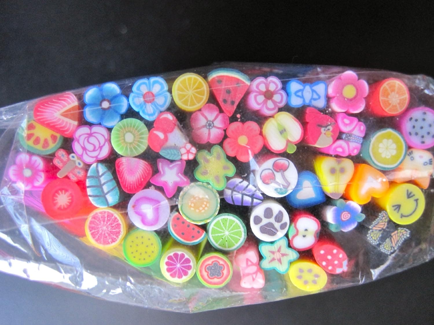 La Demoiselle 50 PC 3D Designs Nail Art Nailart Manicure Fimo Canes Sticks Rods Stickers Gel Tips by La Demoiselle