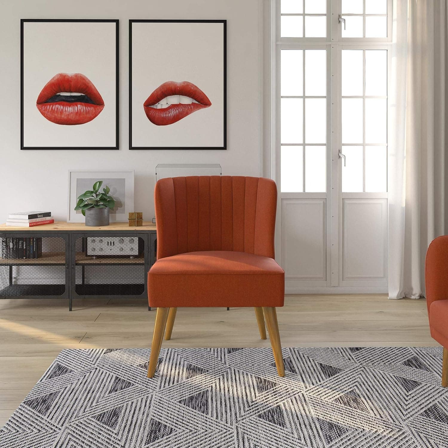 Novogratz Brittany Chair, Orange