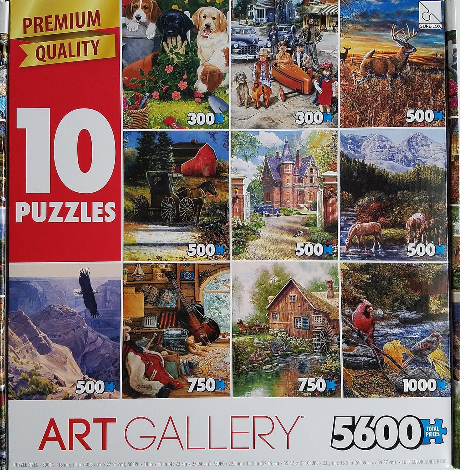 TCG Canadian Group 10-in-1 Series 6 Photo Jigsaw Art Gallery Puzzle Multipack Collection Country