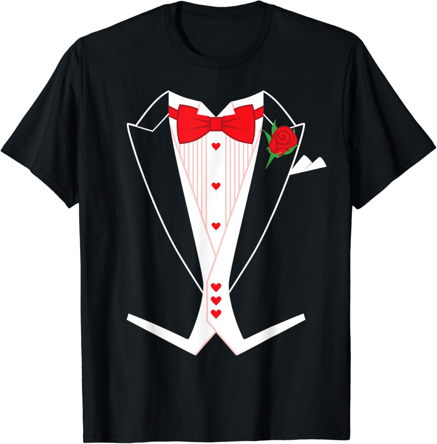 Valentine's Day Tails Tuxedo T-Shirt