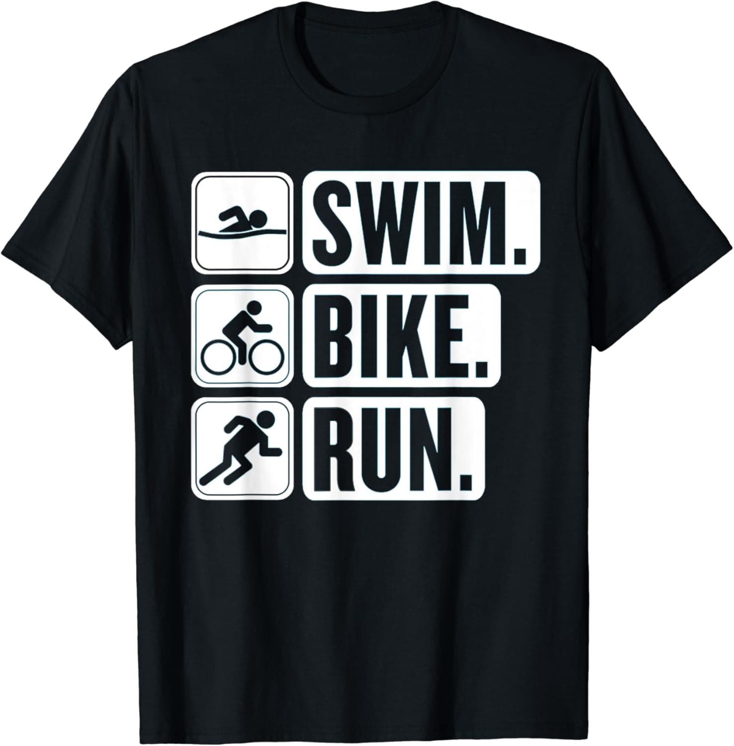 Swim Bike Run Swimmer T-Shirt