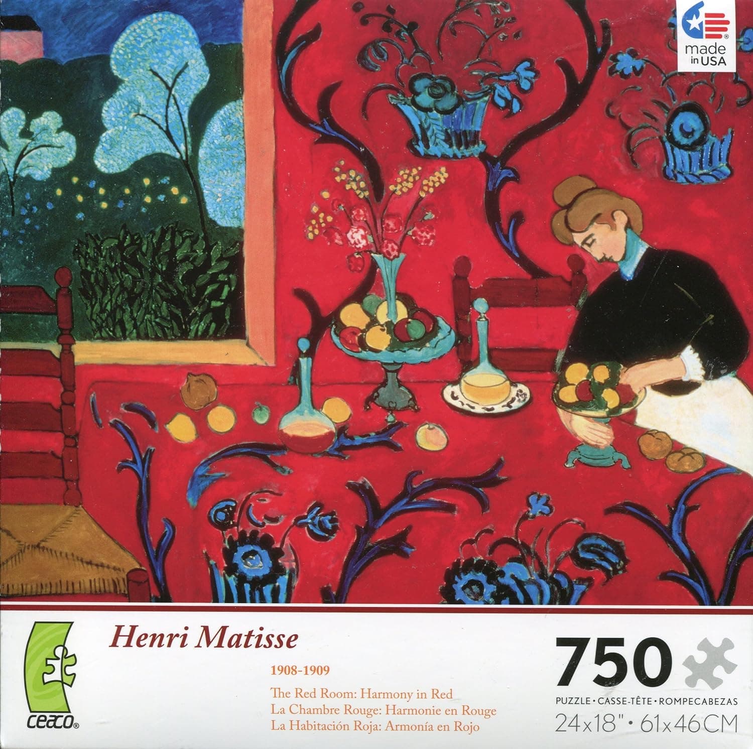 Ceaco Henri Matisse The Red Room: Harmony in Red 750 Piece Jigsaw Puzzle
