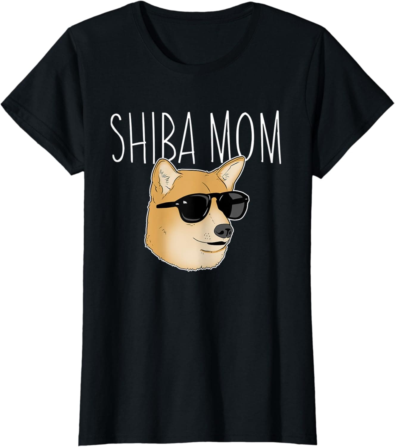 Womens Shiba Mom Cute and Funny Shiba Inu Mom Shirt