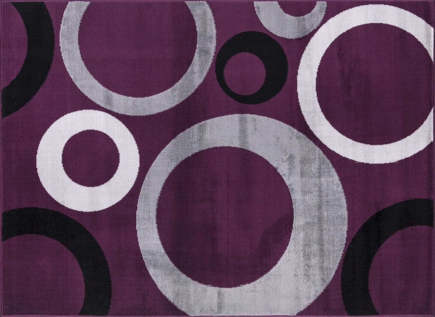 All New Modern Contemporary Area Rug Persian Style Design for Living Room Milia Collection by Rug Deal Plus… (5' x 7', Purple)